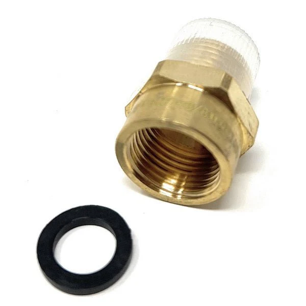 G Thread (British BSPP) Female to NPT Male Adapter - Lead Free (3/8" x 3/8")