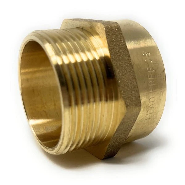 G Thread (British BSPP) Male to NPT Female Adapter - Lead-Free (1 1/2" x 1 1/2") - Image 4