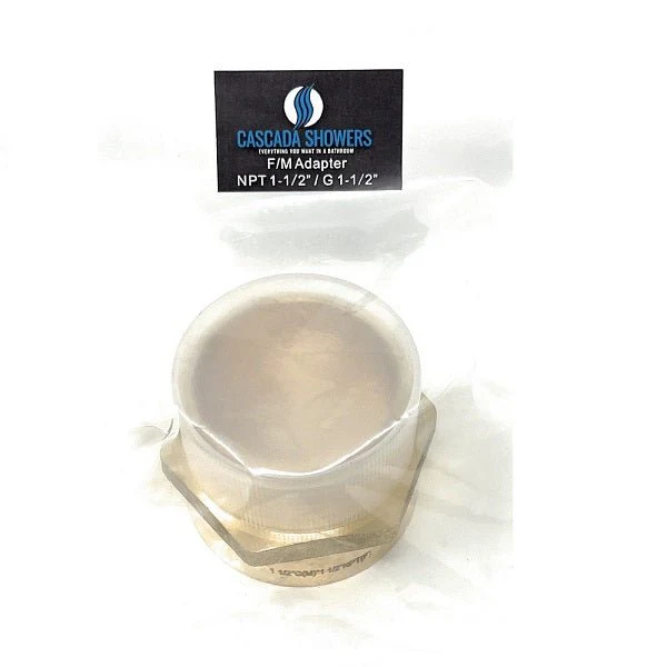 G Thread (British BSPP) Male to NPT Female Adapter - Lead-Free (1 1/2" x 1 1/2") - Image 5