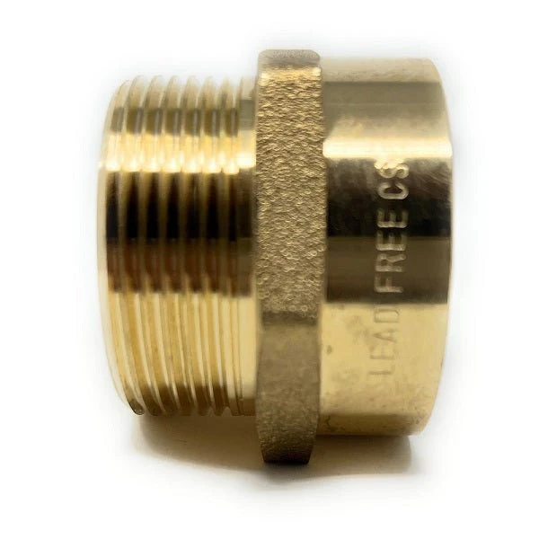 G Thread (British BSPP) Male to NPT Female Adapter - Lead-Free (1 1/2" x 1 1/2") - Image 6