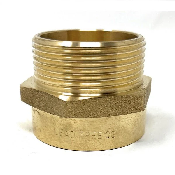 G Thread (British BSPP) Male to NPT Female Adapter - Lead-Free (1 1/2" x 1 1/2") - Image 9