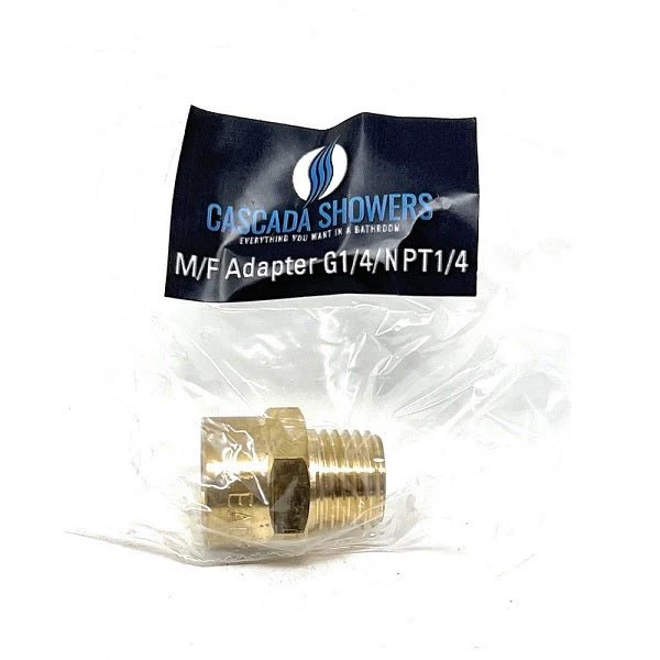 G Thread (British BSPP) Male to NPT Female Adapter - Lead-Free (1/4" x 1/4") - Image 4