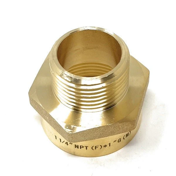 G Thread (British BSPP) Male to NPT Female Adapter - Lead Free (1" x 1 1/4") - Image 6