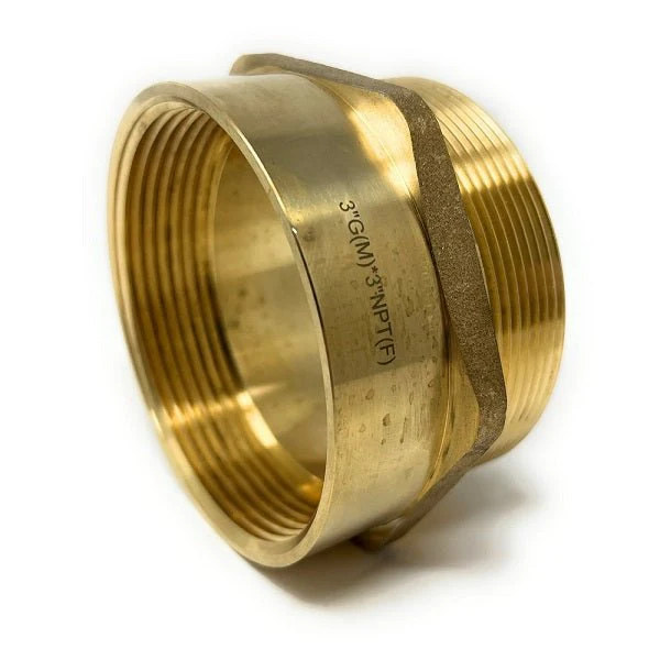 G Thread (British BSPP) Male to NPT Female Adapter - Lead-Free (3" x 3") - Image 9