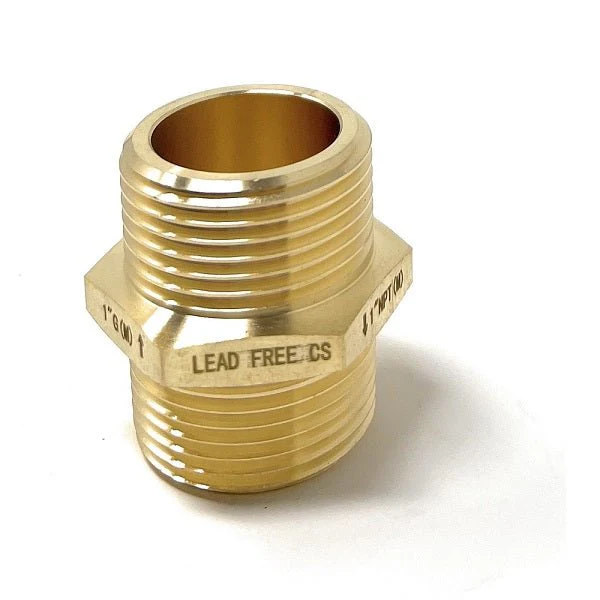 G Thread (British BSPP) Male to NPT Male Lead-Free Adapter (1" x 1")