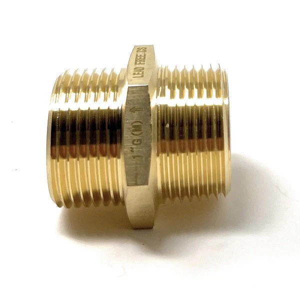 G Thread (British BSPP) Male to NPT Male Lead-Free Adapter (1" x 1") - Image 2