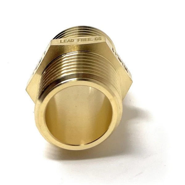 G Thread (British BSPP) Male to NPT Male Lead-Free Adapter (1" x 1") - Image 9