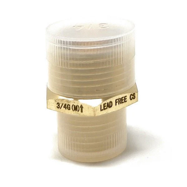 G Thread (British BSPP) Male to NPT Male Lead-Free Adapter (3/4" x 1/2") - Image 3