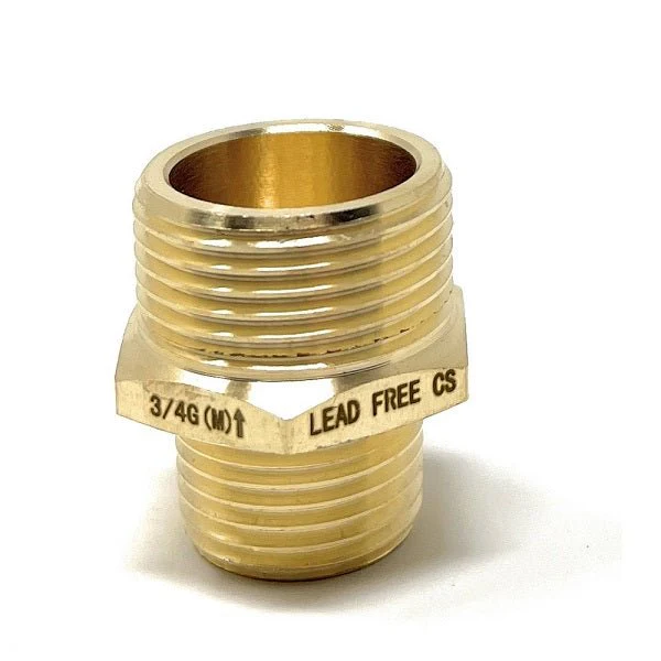 G Thread (British BSPP) Male to NPT Male Lead-Free Adapter (3/4" x 1/2") - Image 7
