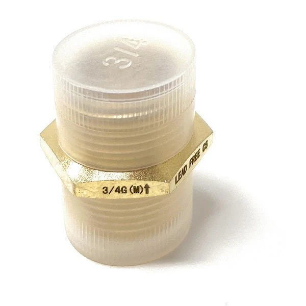 G Thread (British BSPP) Male to NPT Male Lead-Free Adapter (3/4" x 3/4") - Image 2