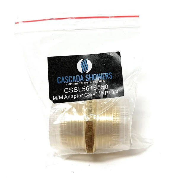 G Thread (British BSPP) Male to NPT Male Lead-Free Adapter (3/4" x 3/4") - Image 5