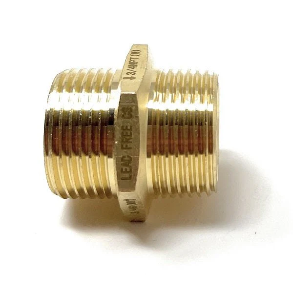 G Thread (British BSPP) Male to NPT Male Lead-Free Adapter (3/4" x 3/4") - Image 6