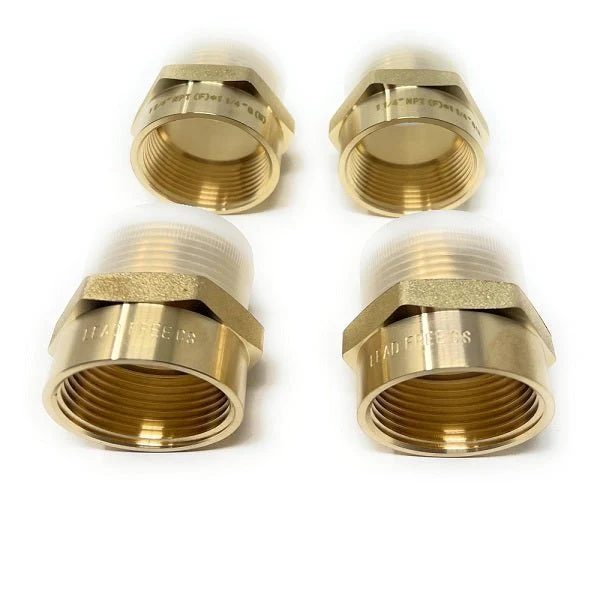 Lead-Free G Thread (British BSPP) Male to NPT Female Pipe Fitting Adapter - 1/4" - 3" - Image 55