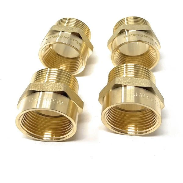 Lead-Free G Thread (British BSPP) Male to NPT Female Pipe Fitting Adapter - 1/4" - 3" - Image 58