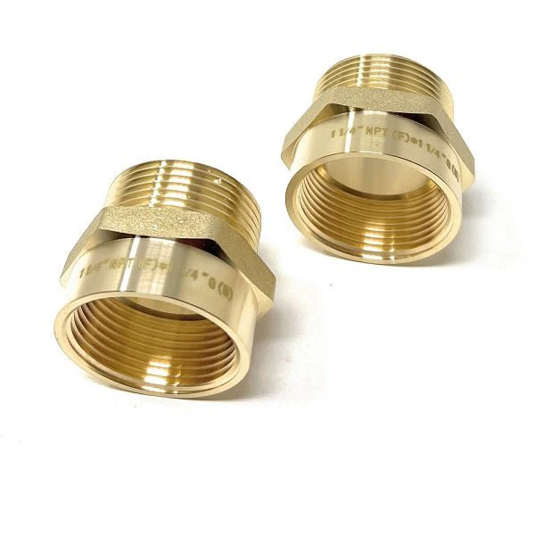Lead-Free G Thread (British BSPP) Male to NPT Female Pipe Fitting Adapter - 1/4" - 3" - Image 59