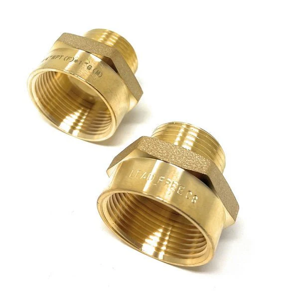 Lead-Free G Thread (British BSPP) Male to NPT Female Pipe Fitting Adapter - 1/4" - 3" - Image 73