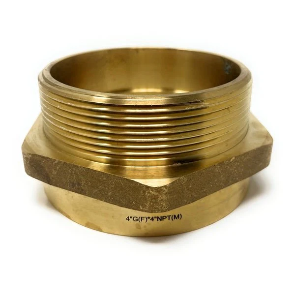 Lead-Free G Thread (British BSPP) Female to NPT Male Pipe Fitting Adapter - 1/4" - 4" - Image 103