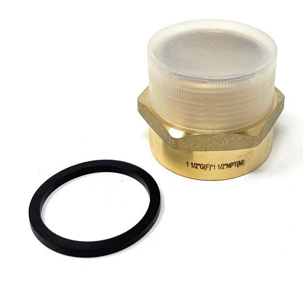 Lead-Free G Thread (British BSPP) Female to NPT Male Pipe Fitting Adapter - 1/4" - 4" - Image 49