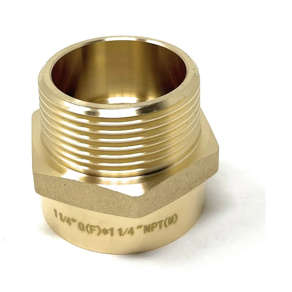 Lead-Free G Thread (British BSPP) Female to NPT Male Pipe Fitting Adapter - 1/4" - 4" - Image 75