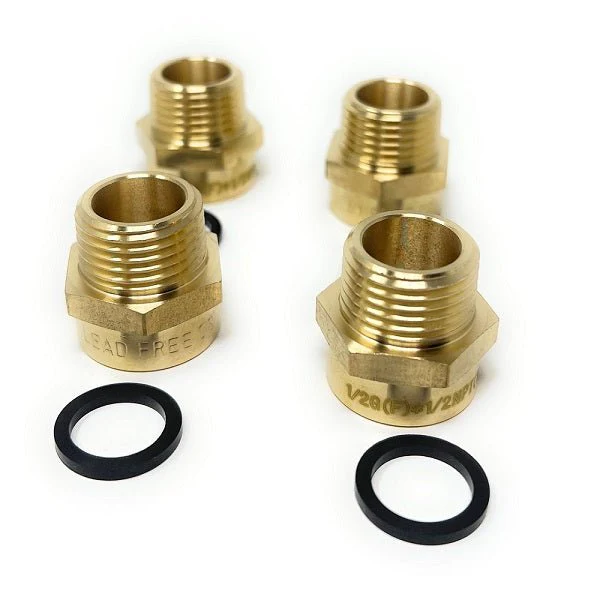 Lead-Free G Thread (British BSPP) Female to NPT Male Pipe Fitting Adapter - 1/4" - 4" - Image 85