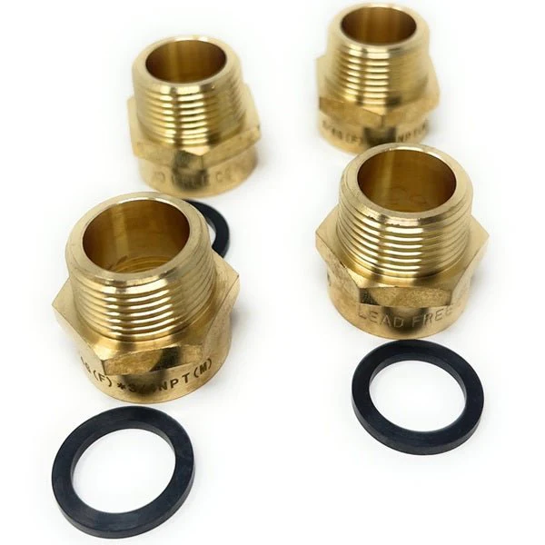 Lead-Free G Thread (British BSPP) Female to NPT Male Pipe Fitting Adapter - 1/4" - 4" - Image 90