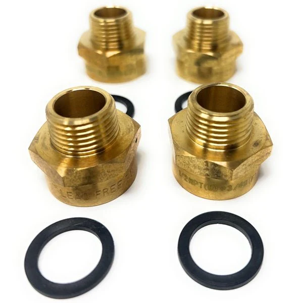 Lead-Free G Thread (British BSPP) Female to NPT Male Pipe Fitting Adapter - 1/4" - 4" - Image 93