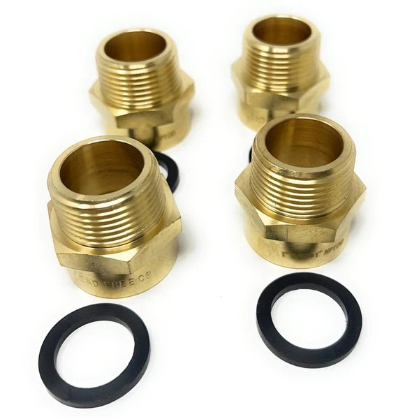 Lead-Free G Thread (British BSPP) Female to NPT Male Pipe Fitting Adapter - 1/4" - 4" - Image 96