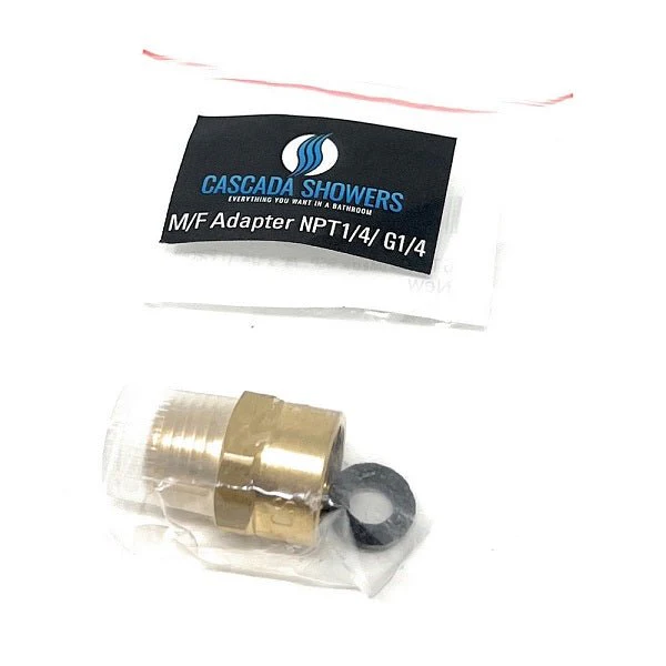 G Thread (British BSPP) Female to NPT Male Adapter - Lead Free (1/4" x 1/4") - Image 8