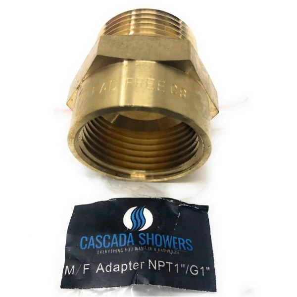 G Thread (British BSPP) Female to NPT Male Adapter - Lead Free (1" x 1") - Image 11