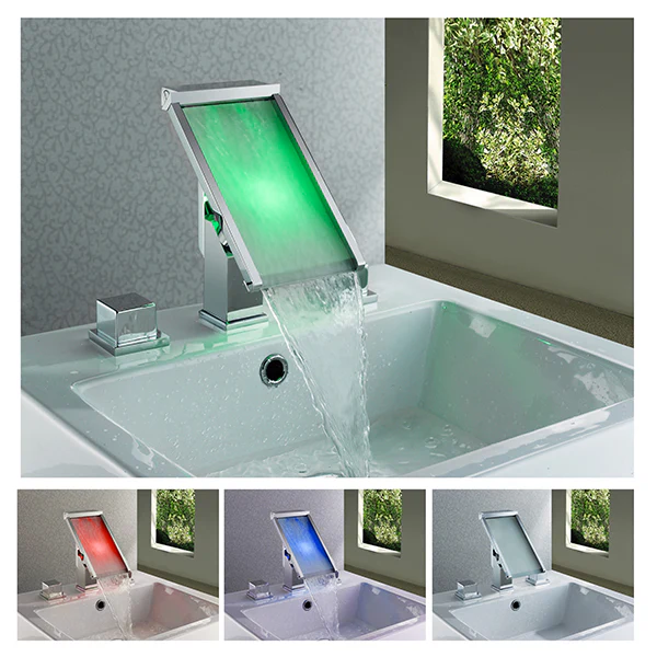 LED Waterfall Bathroom Sink Faucet - Image 6