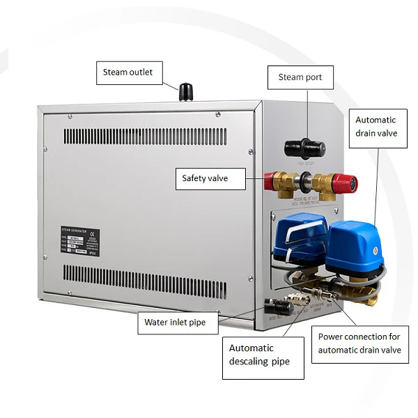 Cascada Stainless Steel Bath Steam Generator 7–21KW - Image 5