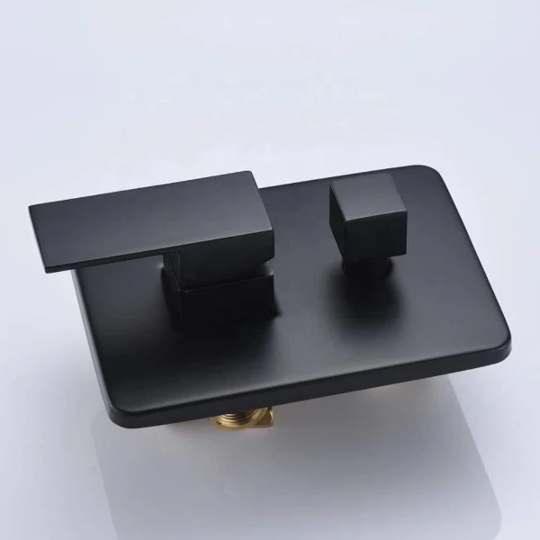 Luxury 12" Square Wall Mounted Shower System, Dual Handle - Image 6