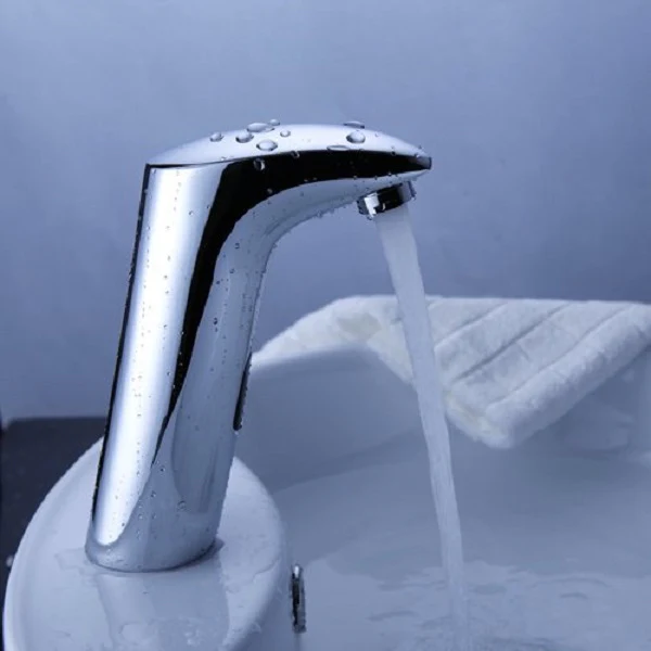 MotionMaster Touch Free Contemporary Automatic Handle Sensor Sink Faucet - Image 4