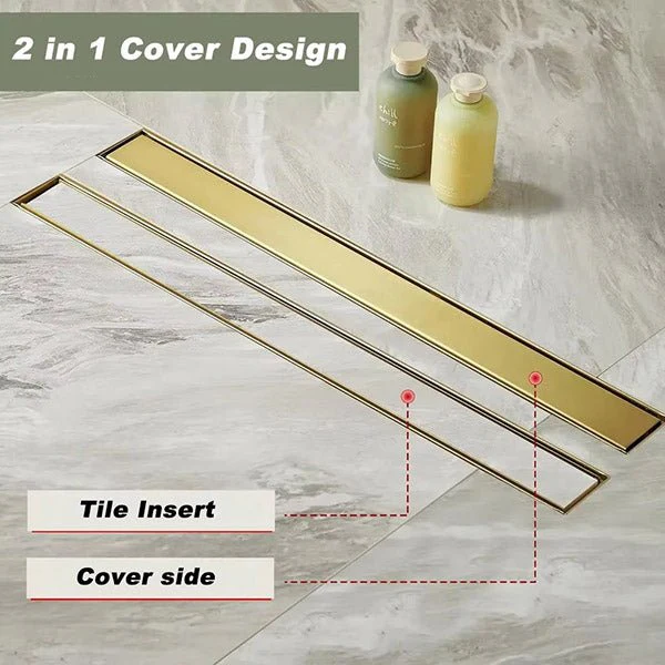 Cascada Linear Shower Drain 304 Stainless Steel Tile Insert Drain Fast Drainage - Image 4