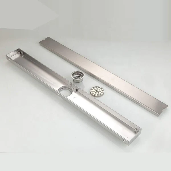40" Stainless Steel Insert Linear Floor Drain for Shower, Rectangle - Image 3