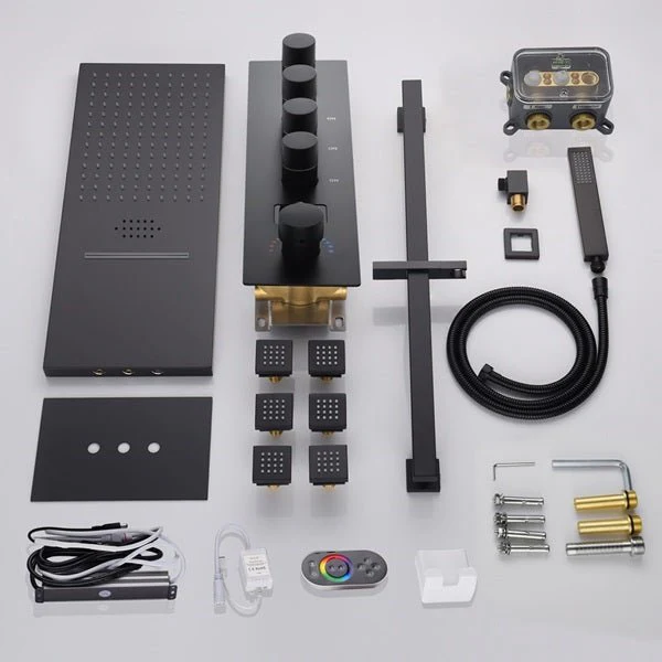 Naples 9"x22" LED Digital Music Shower System By Cascada Showers - Image 4