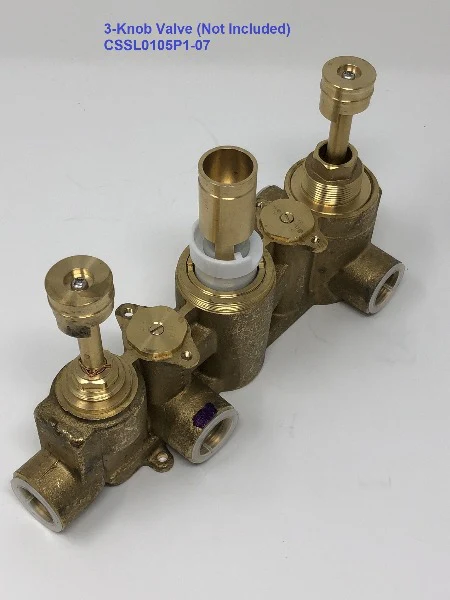 Cartridge - 2-Way Diverter for 3-Knob Tuscany Valve - Image 4