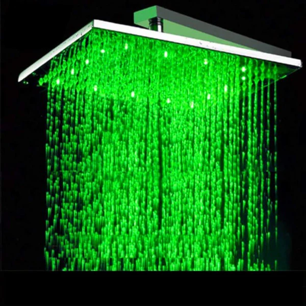 Tuscany LED Rainfall Thermostatic Shower System - Ceiling Mount - Image 16